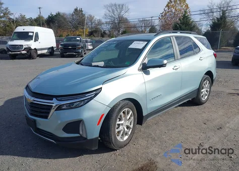 2022 Chevrolet Equinox Fwd Lt из США, поврежденный, VIN 2GNAXKEV4N6124956